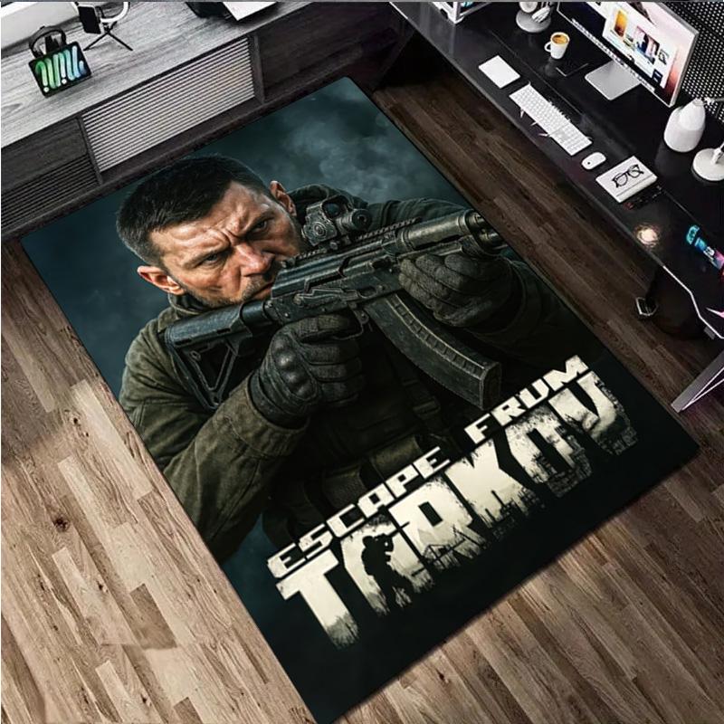 1Pc Escape From Tarkov Game Print Rug - home decoration Carpet For Living Room Bedroom Flooring Computer Chair Area Rug
