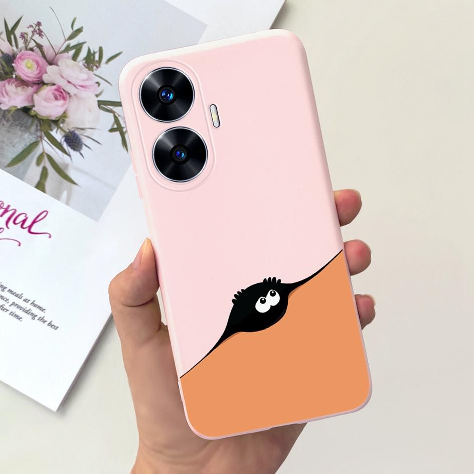 Чехол для Funda OPPO Realme C55 Милый Астронавт Coque Мягкий Силиконовый Задний Чехол для Телефона для Realme C55 RMX3710 C 55 Real me C55 Чехол-Карман