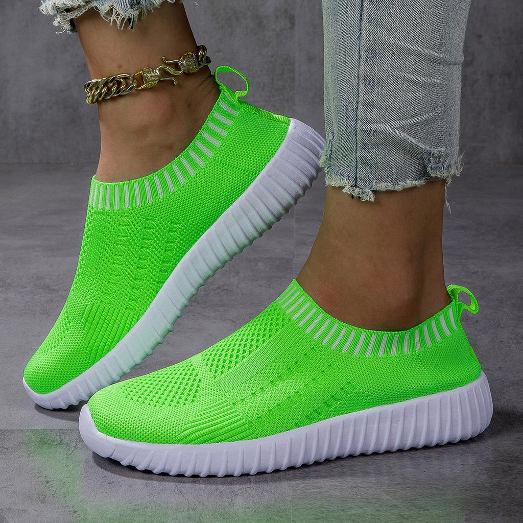 Fashion Women's Casual Original Sneakers Flat Bottomed Lightweight Summer Trend Comfortable Mesh Fashionable Running Shoes Large Size