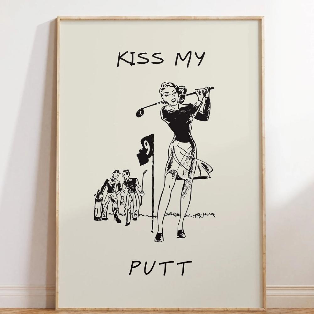 Мода Теннис Скалолазание Спорт Искусство Настенное Искусство Теннис Гольф Альпинистская Обувь Смешной Принт Картина на Холсте Домашнее Спортивное Украшение