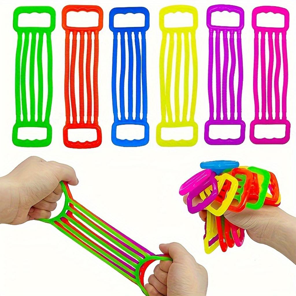 12PCS Random Color Elastic Rope Decompression Toy
