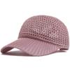 Summer Mesh Baseball Cap Women Men Crochet Hollow Trucker Hat Visor Sun Snapback Female Casual For Outdoor Daily Use Adjustable