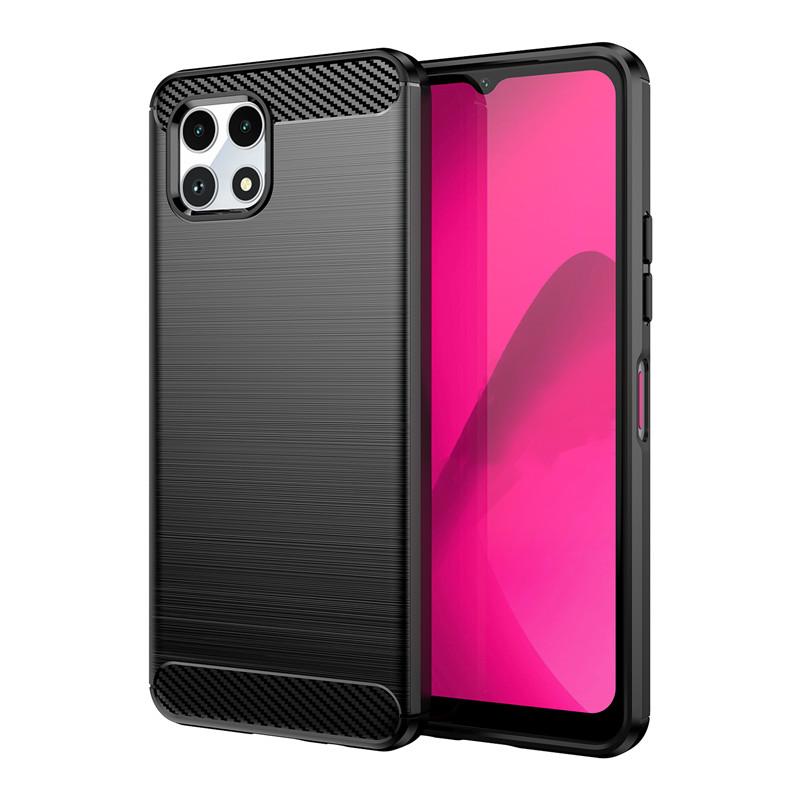 Для T-Mobile REVVL 7 Чехол для T-Mobile REVVL 6 6X 7 Pro 5G Чехол из углеродного волокна Противоударный силиконовый бампер для T-Mobile REVVL 7