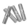 HAKIDZEL 4pcs Muffler Screws Double End Threaded Stud Carbon Steel