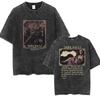 Vintage Washed Dark Souls Artorias The Abysswalker Grim Graphic T Shirt Unisex Game Player Fans Short Sleeve Tshirts Streetwear