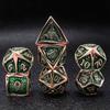 Металлический набор кубиков DND «Подсолнух» - 7 кубиков для настольной ролевой игры