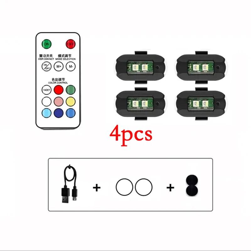 1 шт., дистанционный светодиодный RGB-предупреждающий фонарь для предотвращения столкновений, магнитный мини-сигнальный фонарь для дрона, стробоскоп, 7-цветный индикатор для мотоцикла