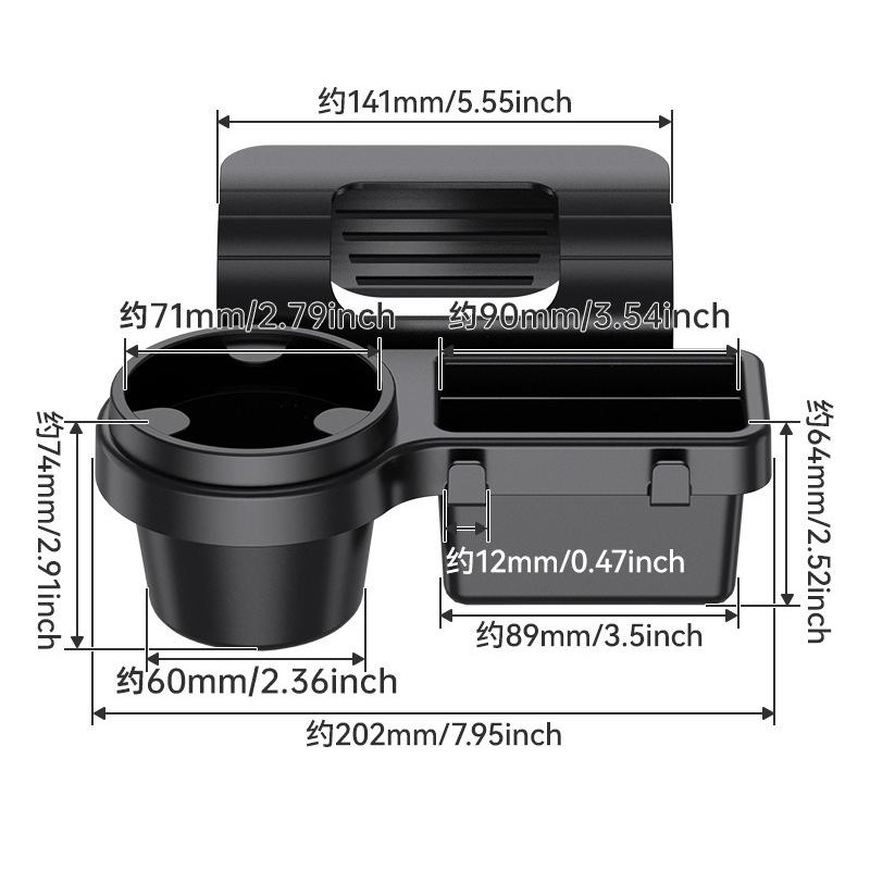 Universal Multifunctional Car Window Side Storage Cup Holder Automobile Hanging Storage Rack Auto Interior Parts Accessories