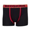 Boleslaw Elastic Boxer Shorts with Colored Stripe for Men REDSKINS