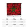 Moroccan Flag Morocco Blanket Fleece Autumn/Winter  Breathable Ultra-Soft Throw Blankets for Home Travel Quilt