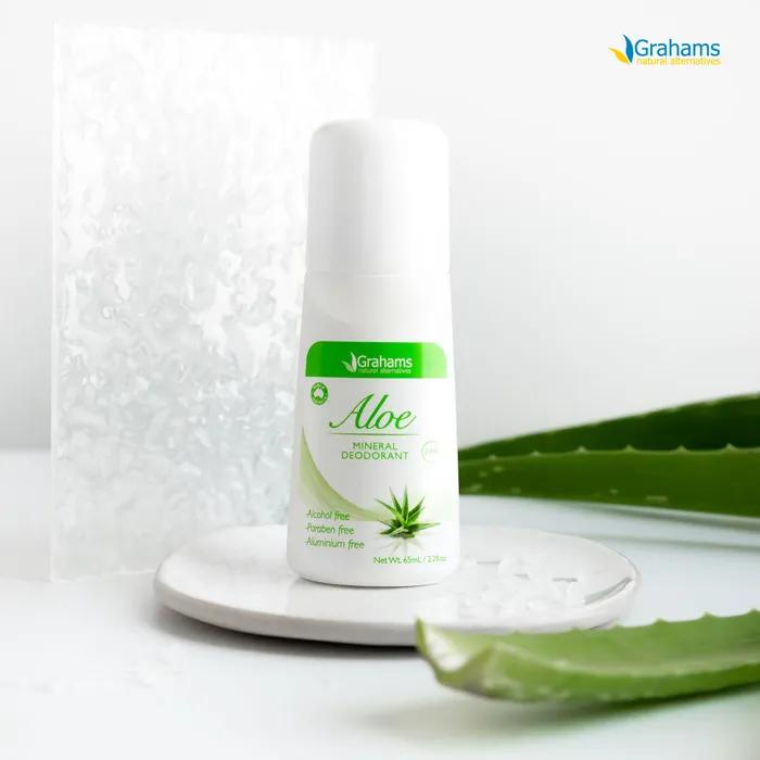 Natural Mineral Deodorant Roll-on Aloe 65mL
