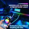 14 In 1 Car Symphony Ambient Light RGB LED Atmosphere Acrylic Strip Remote APP