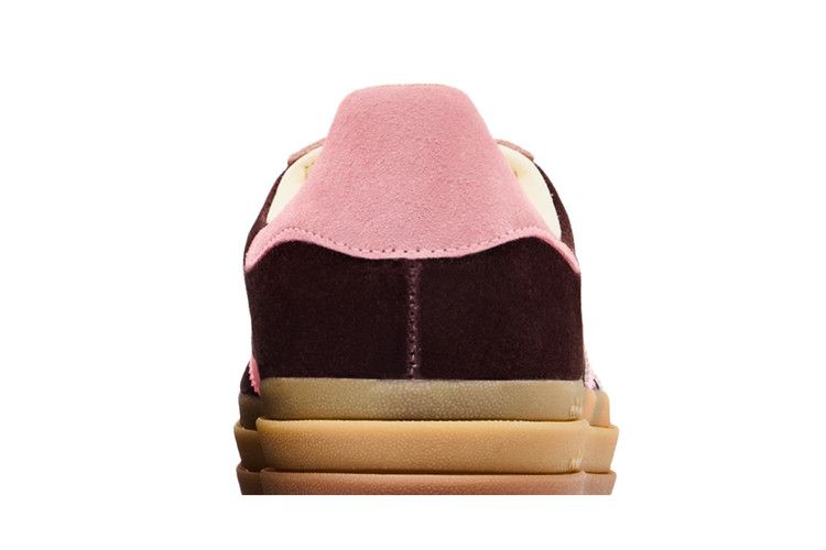 Женские кроссовки adidas Gazelle Bold Shadow Brown Warm Clay Glow Pink (Женский)