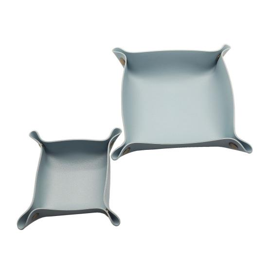 Многофункциональный складной лоток для хранения, однотонная подставка под кофейные чашки, декоративный органайзер для хранения ювелирных изделий