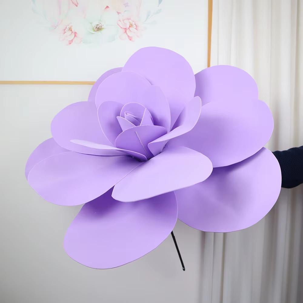 40/50cm PE Fake Flower Head Large Simulated Foam Rose  Home Garden Decorations