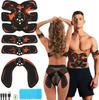 EMS Abdominal Muscle the Ultimate with 8 29 Intensity Abdominal Arm and Buttocks Training USB Muscle Includes 10 Gel LCD Display Trainer, Model,