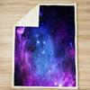 Плед из флиса Galaxy Queen 90"x90" для кровати, дивана, кушетки, подростков, одеяло Starry Sky Sherpa Outside Space Cosmos Plush