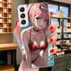 Чехол для телефона Zero Two Darling In The Franxx 02 для Samsung Galaxy S26 S25 Edge S24 Ultra S23 S22 Plus S21 S20 FE Мягкие Fundas