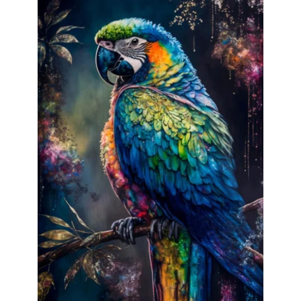 Алмазная картина, полная дрель, конфетный дом, круглая алмазная живопись, ручная работа, искусство, птица, сделай сам, алмазная мозаика, картина, украшение дома