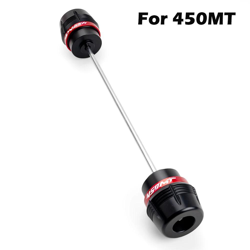 For 450MT 800MT 700MT Accessories Motorcycle Front Wheel Axle Sliders Crash Protector Pad 800 700 450 MT MT800 MT450 MT700