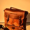 World Geography Vintage Genuine Leather Laptop Briefcase