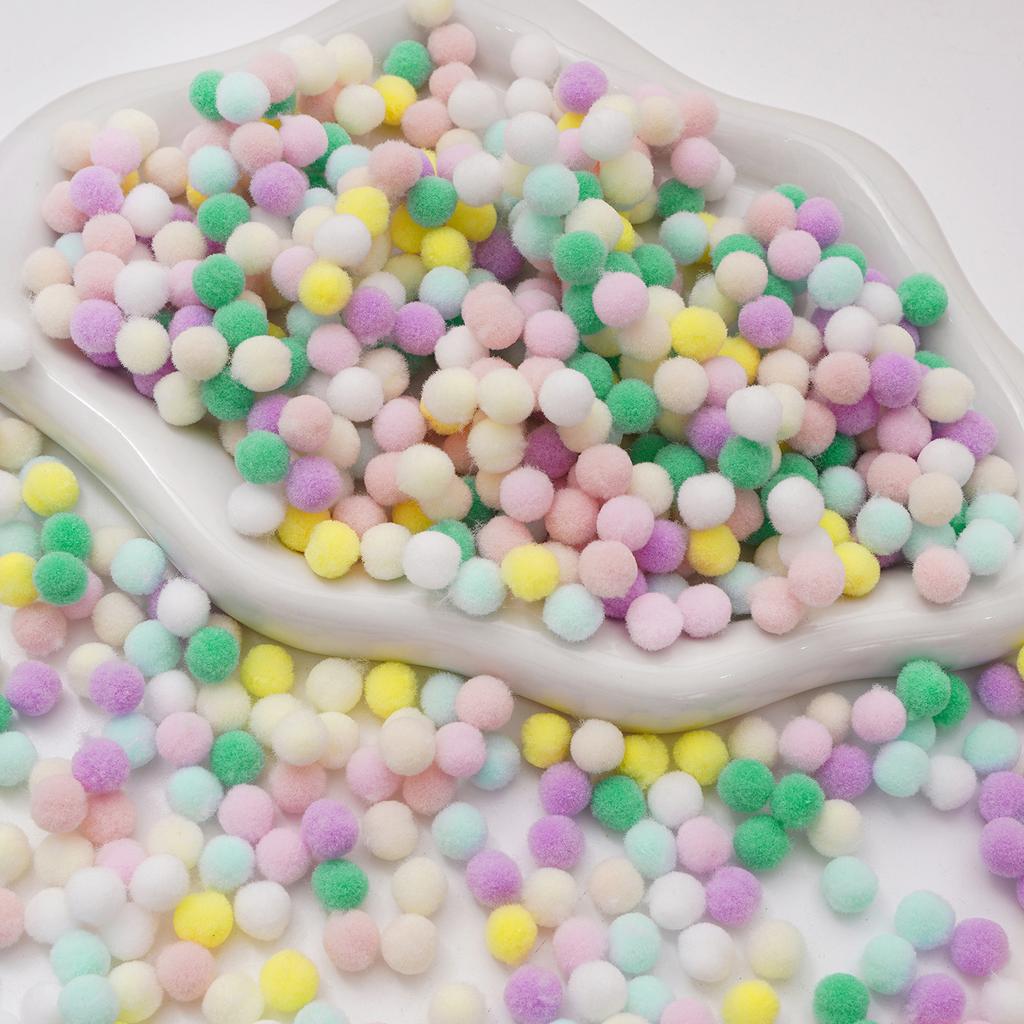 998Pcs Coloful Pom Poms Bulk Small Fuzzy Balls, Available In 10 Styles, 0.39 Sizes Pompoms for Crafts, Christmas, Wedding Home