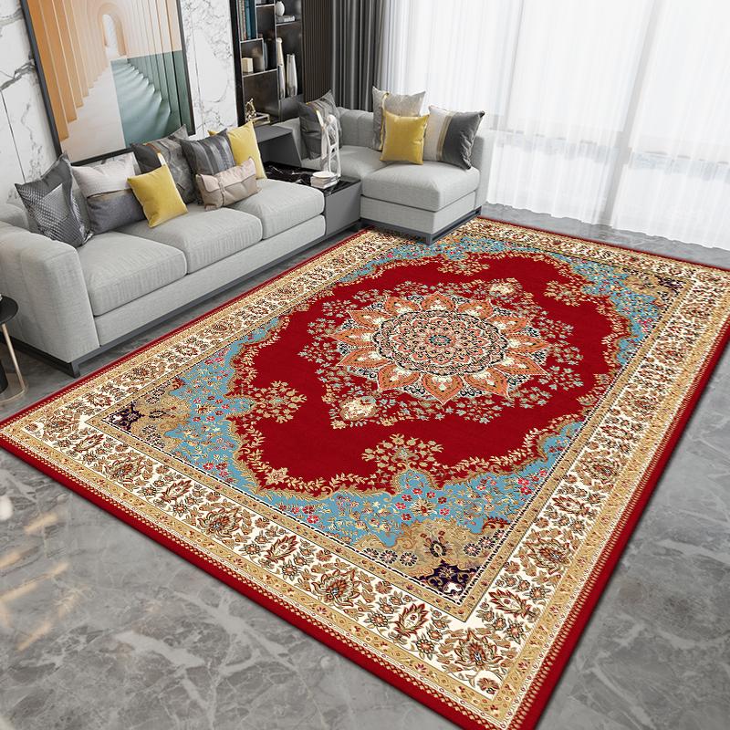 Persian Style Vintage Carpet Living Room Sofa American High End Non Slip Wear Resistant Carpet Home Decoration