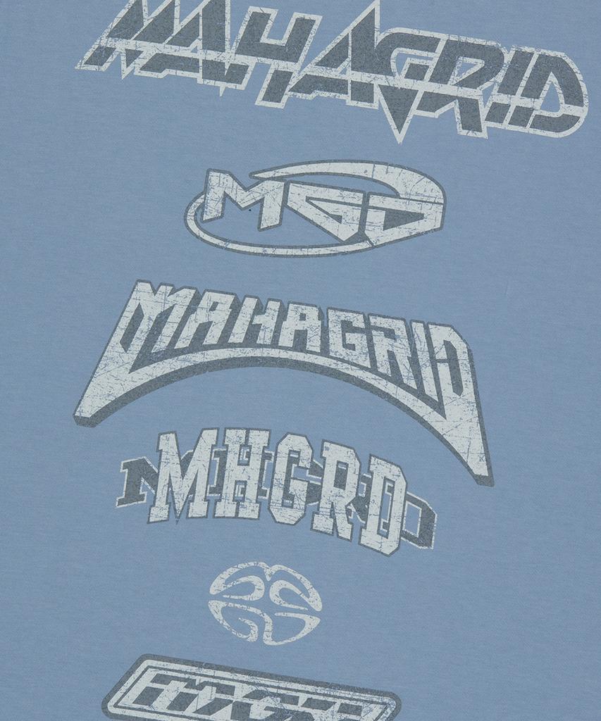 MAHAGRID Безрукавка с множеством логотипов, светло-голубая(Mg2Fmmt542A)