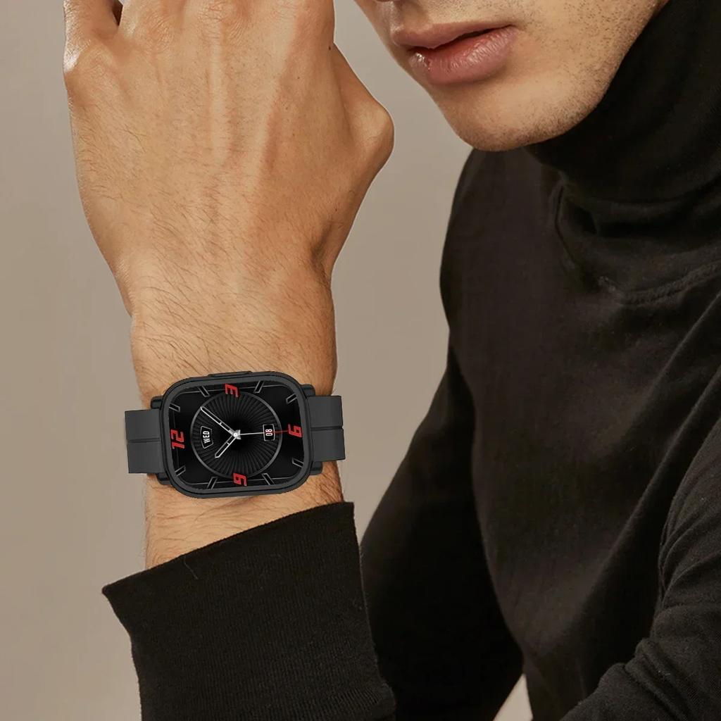 Магнитный силиконовый ремешок + чехол для умных часов Xiaomi Redmi Watch 5 Active Lite, ремешок на запястье и чехол для Redmi Watch 5 Active Lite