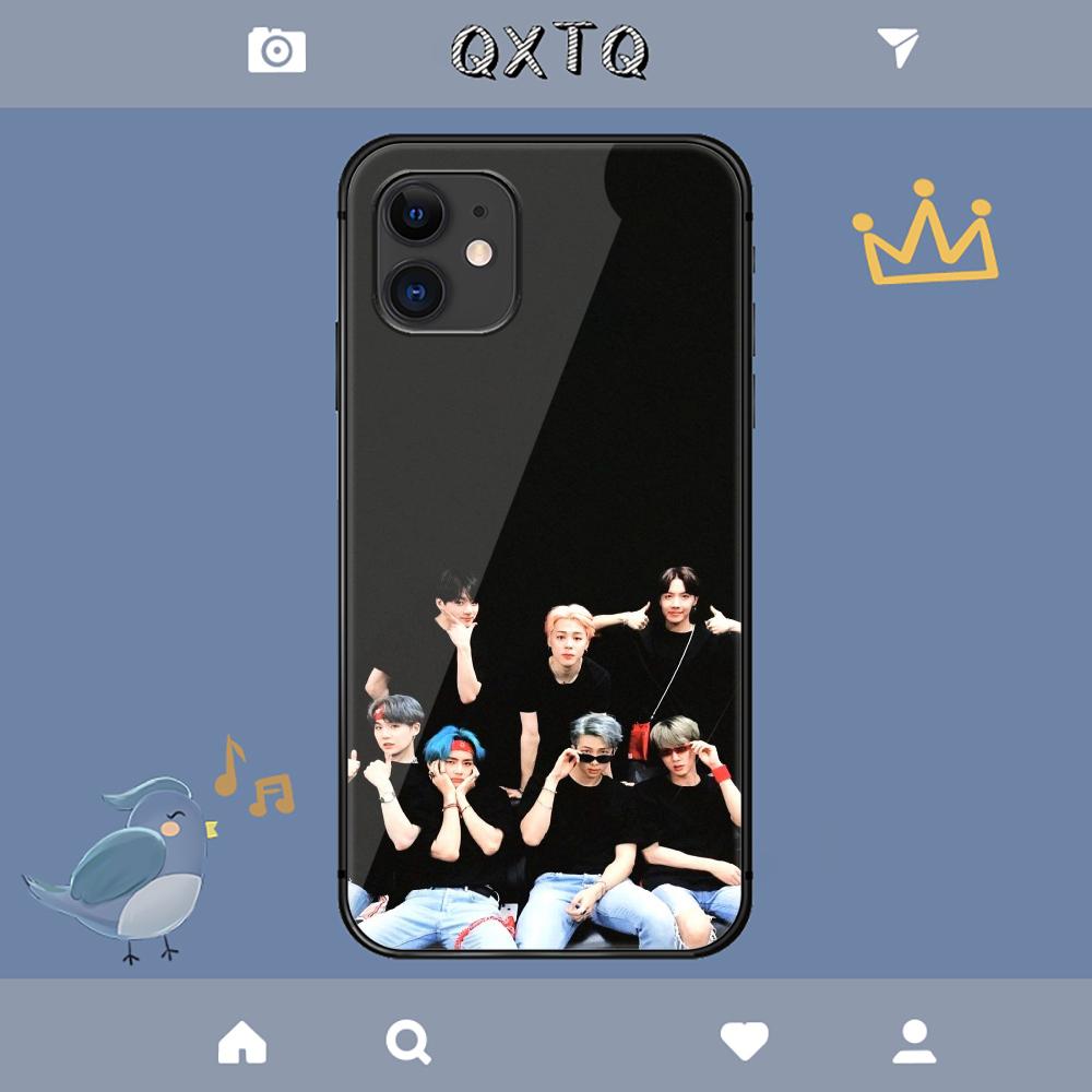 Чехол с изображением бойз-бэнда в стиле K-pop для iPhone, Samsung Galaxy, Redmi Note S 17 16 15 14 13 20 24 25 54 Pro Max Ultra Fe из закаленного стекла.