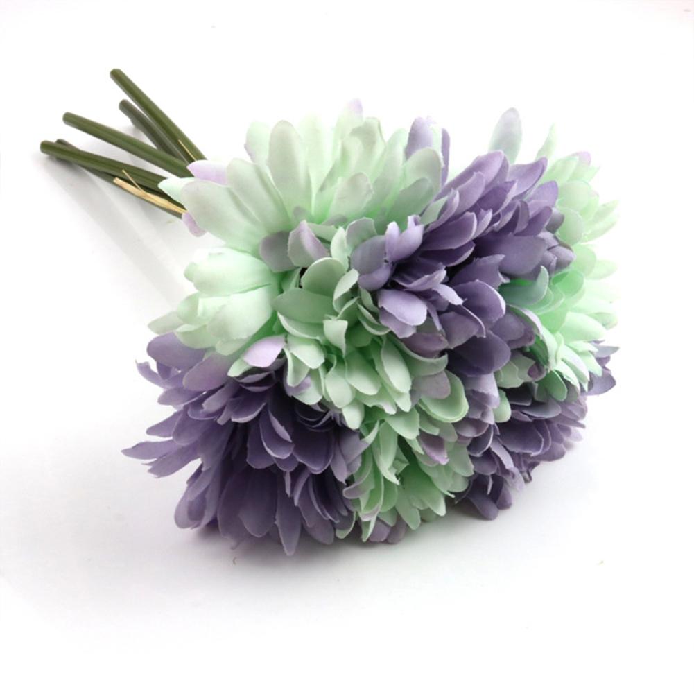 6pcs/bundle Artificial  Flowers Diy Gerbera Simulation Bouquet Home Wedding Decor Accessories
