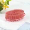 Bath Brush 2 In 1 Design Massage Cleansing Brush for Body And Head Silicone Body Exfoliating Scrubber with Anti-Slip Handle
