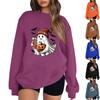 Women Autumn Winter Tops Women's Long Sleeve Sweatshirt Casual Crewneck Loose Fit Pollover Fleece Tops