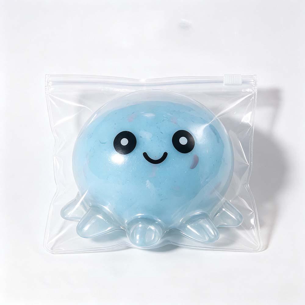 Vibrant Colors Octopus Squeeze Toy Soft Squeezable Octopus Squishy Toy Sensory Play