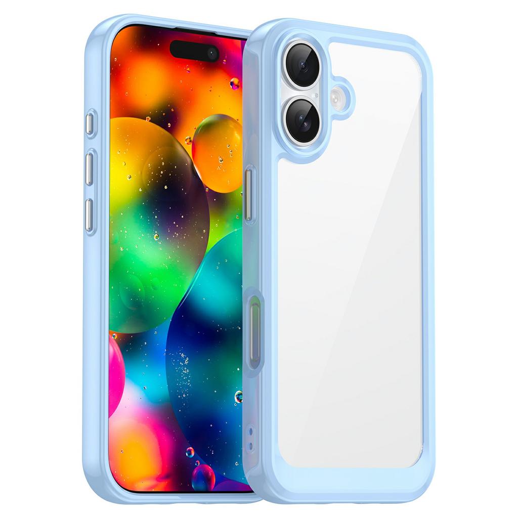 For iPhone 17 Case TPU + Acrylic Protective Clear Phone Cover