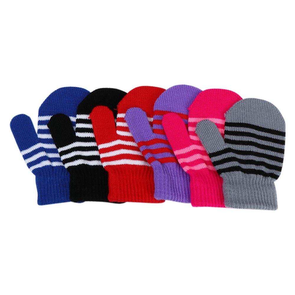 Girls Boys Winter Soft Children's Gloves Knitted Mittens Full Finger Gloves Kids Gloves