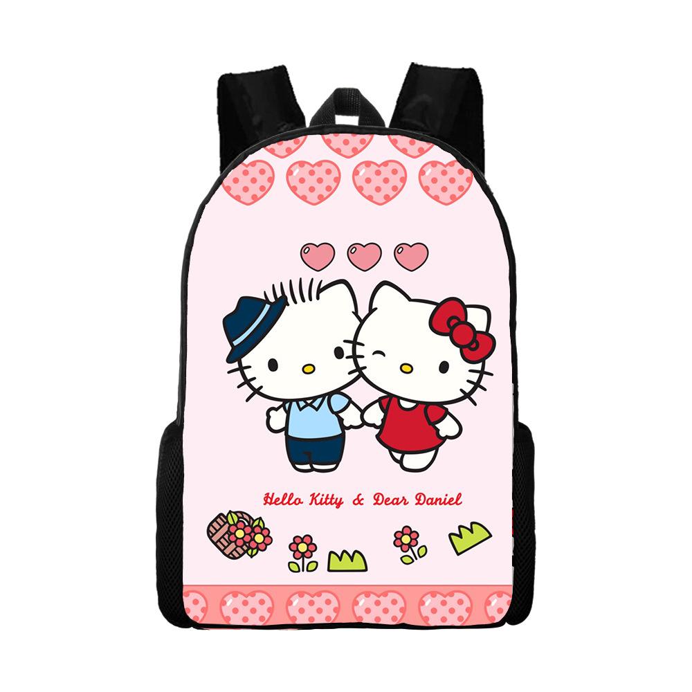 Мультяшный рюкзак Hello Kitty Школьная сумка Ello Kitty Рюкзак с цифровой печатью