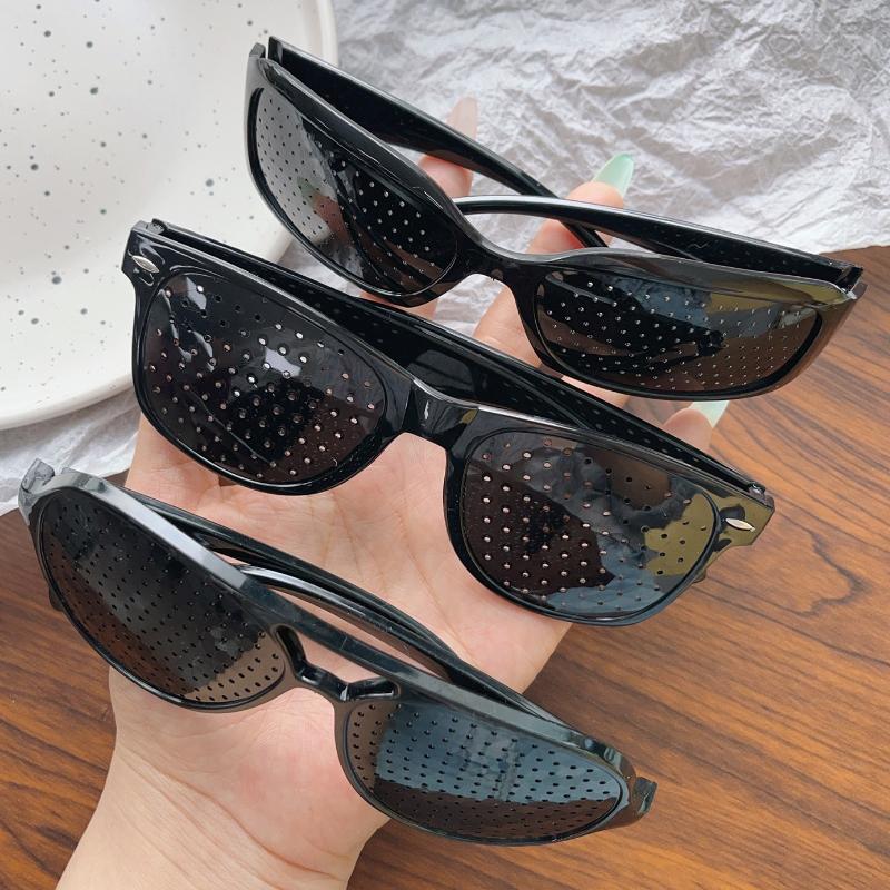 Очки против близорукости и астигматизма, очки для коррекции усталости, очки с отверстиями для мужчин и женщин, очки для улучшения зрения