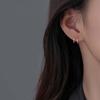 Cold Wind Small Earrings Trendy Style Fashion Student Trend Simple Personality U-Shaped Double-Layer Line Stud Earrings Female