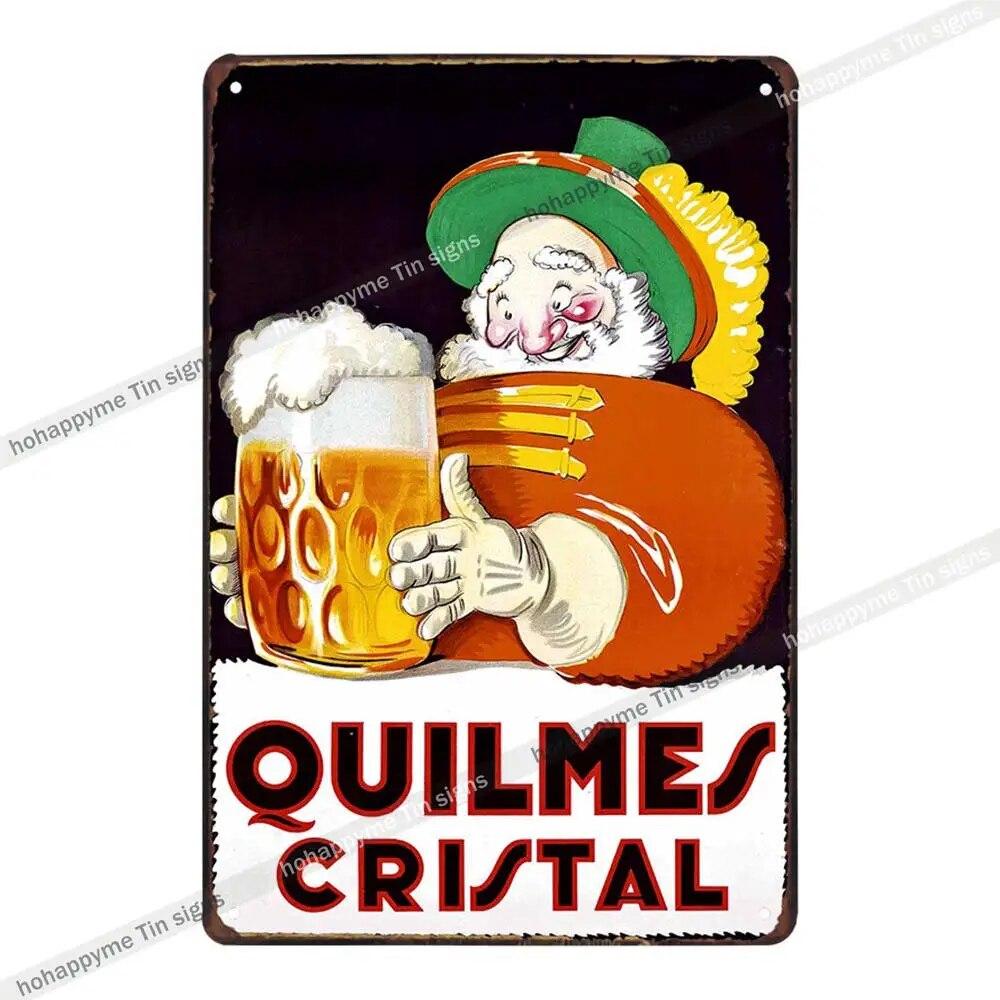 Эльф Пиво Винтаж Металлические Вывески Тарелки Декор Для Бар Паб Клуб Кафе Плакат Наклейки На Стены Главная Гостиная Украшения Доска 20x30 см