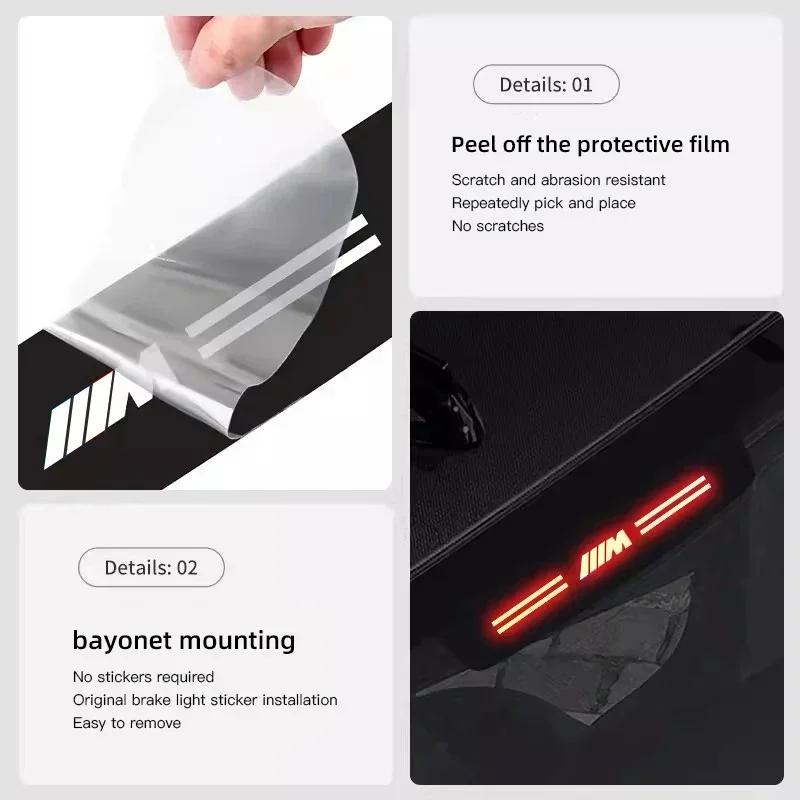 LJEEG1 Car Sticker Hot 2026 2026 Hot For BMW Car Brake Tail Light Logo Acrylic Projection Board Top Auto Emblem For BMW X1 X2 X3 X5 X4