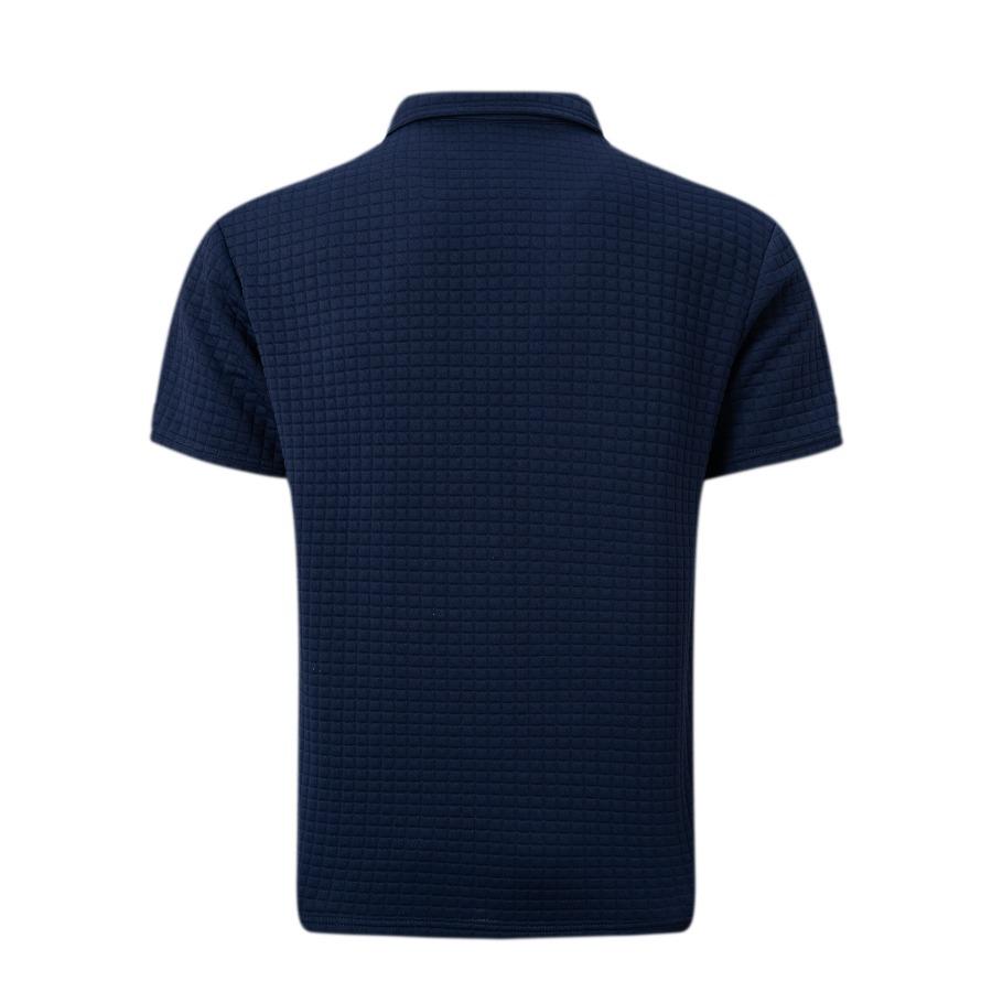 Летняя мужская рубашка-поло на пуговицах, жаккардовые клетчатые лоскутные мужские спортивные рубашки-поло