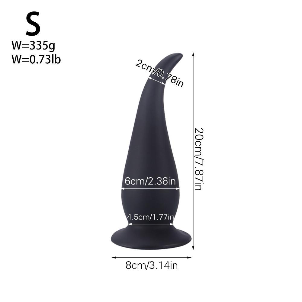 Очень большой толстый хвостовой анальный плаг - Силиконовая игрушка для анального расширения для мужчин и женщин, Игрушка для взрослых