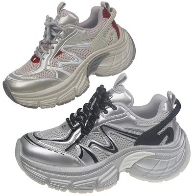 НОВАЯ Женская Обувь Женская Повседневная Обувь Теннисная Женская Толстая Подошва Каблуки Кроссовки Новые Массивные Кроссовки Сетчатая Обувь