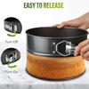 3/4PCS Springform Cake Pans Set Nonstick Baking Mould for Cheesecake Pan Removable Bottom Quick Release Latch Moulds Bakeware