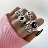 Zinc Zinc Alloy Male Female Butterfly Women Finger Ring Korean Style Ring Love Heart Ring Set Fashion Jewelry
