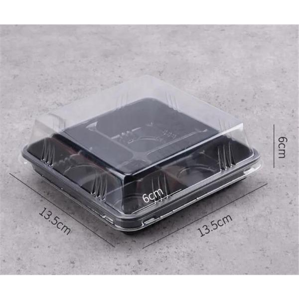 Золотисто-черная прозрачная овальная пластиковая коробка для упаковки мусса для торта, кекса, сыра, пирожных, крема, контейнера, чехла для свадебных торжественных случаев