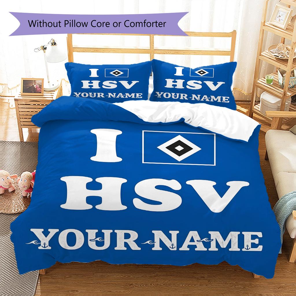 Custom Name HSV Bedding,Quilt Set Quilt Cover Pillowcase Home Birthday Gift(1 * duvet cover + 2 * pillowcase, without core) -HE70