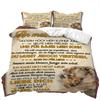 Letter Duvet Cover Abstract Word Print Wild Animal Theme The Meaningful Gift for Family and Friend Bedroom Decoration Queen Size