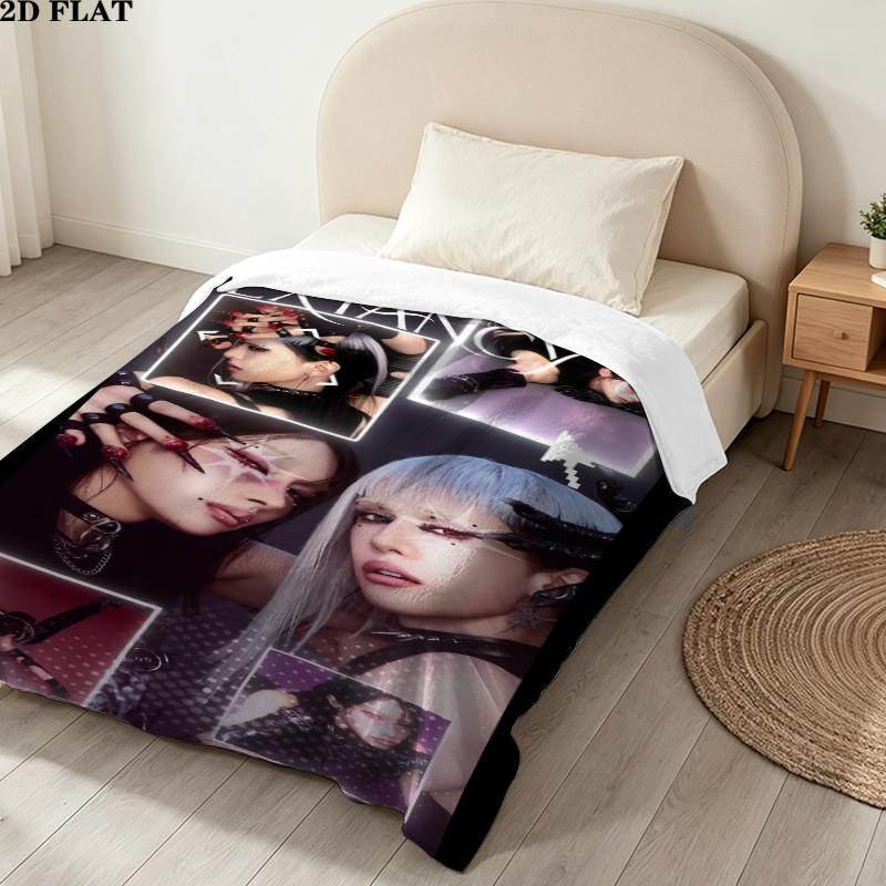 Xlov Print Flannel Blanket, High quality Comfortable for All Seasons, Home Decor, Warmth and Comfort, Perfect for Christmas Gifts